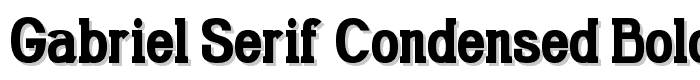 Gabriel Serif Condensed Bold font